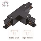 Universele 3 Fase Rail 4 Wire T-Verbinding -RECHTS - BINNENLIJN en BUITENLIJN - Zwart