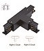 Universele 3 Fase Rail 4 Wire T-Verbinding -RECHTS - BINNENLIJN en BUITENLIJN - Zwart