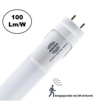 Sensor Led Buis 60cm, 9w, 900 Lumen (100Lm/w), Microwave Bewegingssensor met Terugdimfunctie, 2 Jaar Garantie