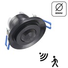 Inbouw Bewegingsmelder Zwart, 360 graden, Max. 800w, IP20, 2 Jaar Garantie