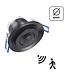 Inbouw Bewegingsmelder Zwart, 360 graden, Max. 800w, IP20, 2 Jaar Garantie
