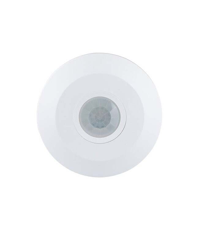 Opbouw Bewegingsmelder Plat, 360 graden, Max. 2000w, Diameter Ø115mm, IP20, 2 Jaar Garantie