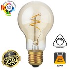 SPL E27 Led Bollamp A60 Slim-Flex, 4,2 Watt, 470 Lumen, 2200K Flame, CRI90, Dimbaar, Goudkleurig Glas, 2 Jaar Garantie