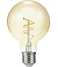 SPL E27 Led Bollamp G80 Slim-Flex, 4,2 Watt, 470 Lumen, 2200K Flame, CRI90, Dimbaar, Goudkleurig Glas, 2 Jaar Garantie