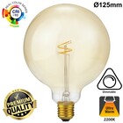 SPL E27 Led Bollamp G125 Slim-Flex, 4,2 Watt, 470 Lumen, 2200K Flame, CRI90, Dimbaar, Goudkleurig Glas, 2 Jaar Garantie