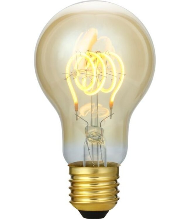 SPL E27 Led Bollamp A60 Slim-Flex, 5 Watt, 460 Lumen, 2200K Flame, 3 Steps-Dim (100%/50%/25%), Goudkleurig Glas, 2 Jaar Garantie