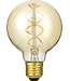 SPL E27 Led Bollamp G80 Fila-Flex, 5 Watt, 460 Lumen, 2200K Flame, 3 Steps-Dim (100%/50%/25%), Goudkleurig Glas, 2 Jaar Garantie