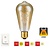 SPL E27 Led Bollamp ST64 Slim-Flex, 5 Watt, 460 Lumen, 2200K Flame, 3 Steps-Dim (100%/50%/25%), Goudkleurig Glas, 2 Jaar Garantie