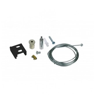 Proline Serie - 3 Fase Rail Ophangset met Plafondbeslag - Zwart - 500cm