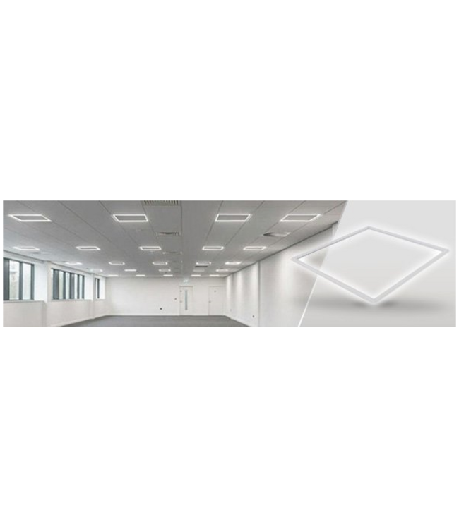 UITVERKOOP: Frame LED Paneel 60x60cm, 32w, 3200 Lumen (100lm/w), Flikkervrije Philips LED Driver, Stekkerklaar, 3 Jaar Garantie