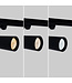 1 Fase Rail Spot 10w, 820 Lumen, CCT-Switch (3000K/4000K/6000K), CRI90, Incl. UGR Filter, Zwartkleurige behuizing, 3 Jaar Garantie