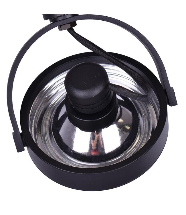 1 Fase Rail armatuur AR111 met GU10 Fitting, Zwartkleurige behuizing