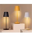 UITVERKOOP: Oplaadbare LED Tafellamp Geel, 3,5w, 400 Lumen, 2x 2000Mah Li-Ion batterij, CCT Switch 3000K/4000K/5000K, IP54