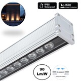 LED Wall Washer 50cm, 18w, 1600 Lumen, IP65, Koppelbaar, 2 Jaar Garantie