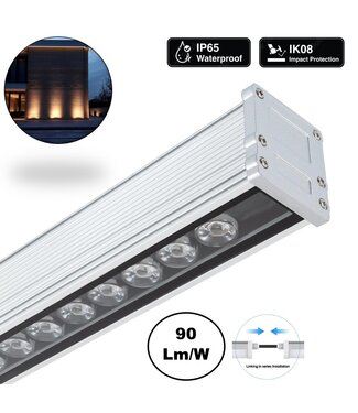 LED Wall Washer 50cm, 18w, 1600 Lumen, IP65, Koppelbaar, 2 Jaar Garantie