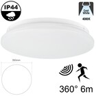 Led Plafonnière 18w met Bewegingssensor, 1550 Lumen, 4000K Neutraal Wit, IP44, Ø350mm, 2 jaar garantie