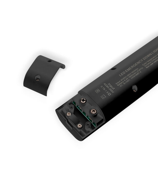 Mini LED Nood Spot/Downlighter Zwart, 3w, 250 lumen, Ø42 mm gatmaat, 2 Jaar Garantie