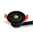Mini LED Nood Spot/Downlighter Zwart, 3w, 250 lumen, Ø42 mm gatmaat, 2 Jaar Garantie