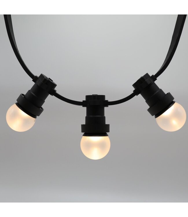 E27 1w Bol Lamp, 30 Lumen, Matte Kap, 2650K Warm Wit