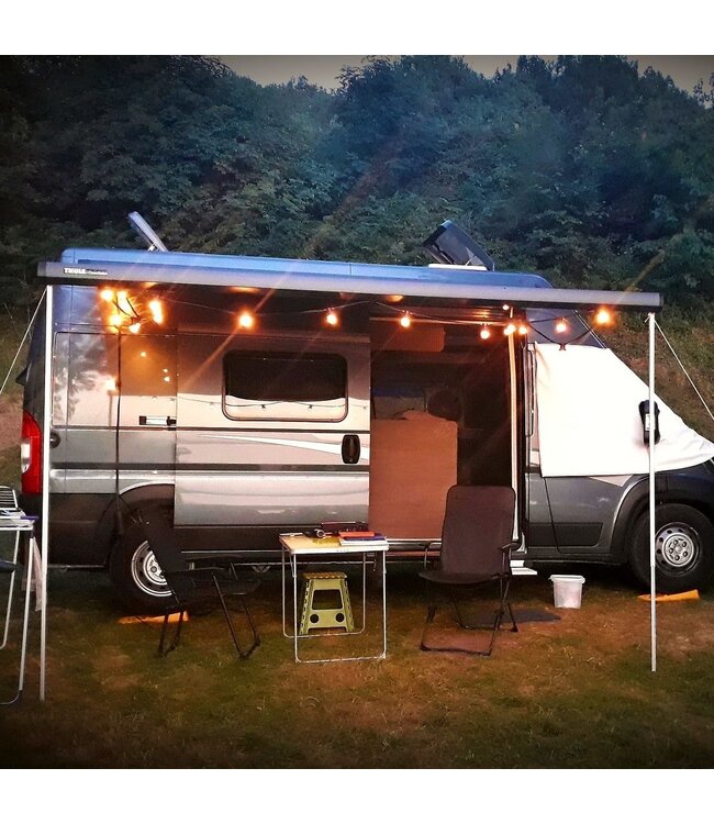 E27 1w Bol Lamp, 50 Lumen, Transparante Kap, 2000K Flame