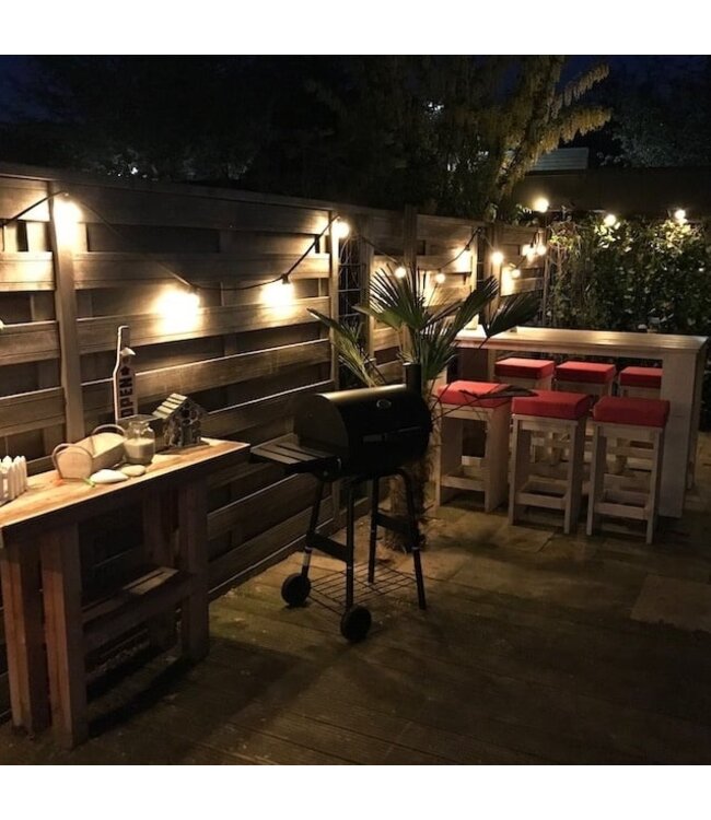 E27 1w Bol Lamp, 30 Lumen, Transparante Kap, 2650K Warm Wit