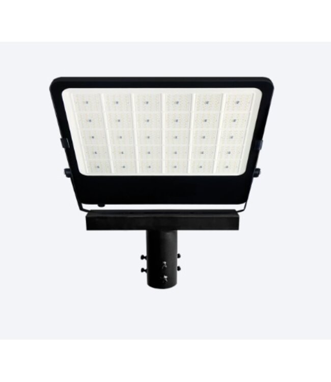 Schijnwerperbeugel voor Lichtmast / Lantaarnpaal - ZWART