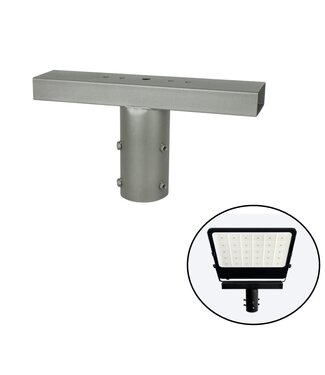 Schijnwerperbeugel voor Lichtmast / Lantaarnpaal - GRIJS