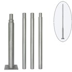 4 Meter Lichtmast / Lantaarnpaal - GRIJS -  Max. tot 5 Meter verlengen