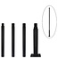 4 Meter Lichtmast / Lantaarnpaal - ZWART -  Max. tot 5 Meter verlengen
