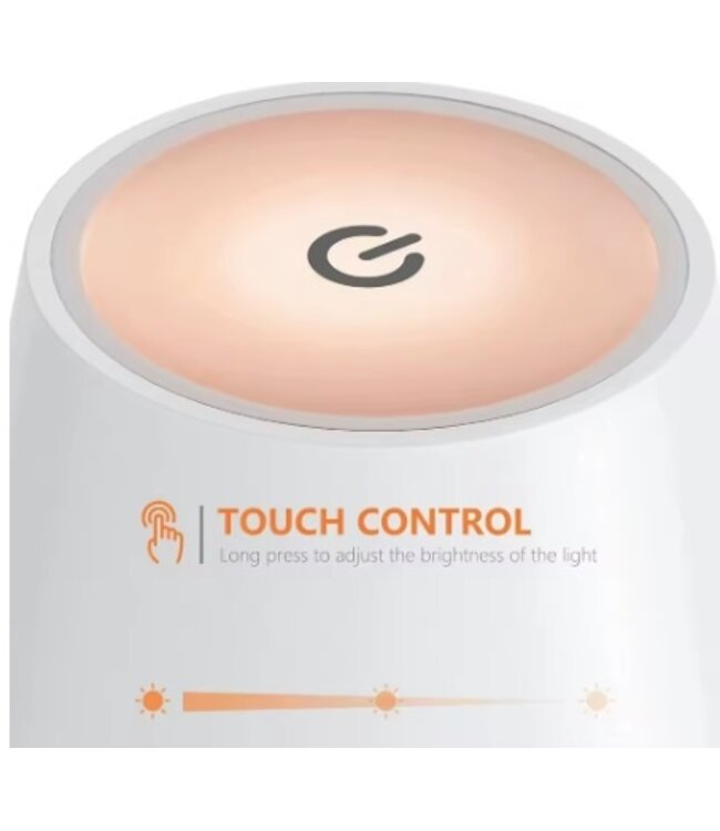 Oplaadbare LED Tafellamp Goud 4 IN 1, 3,5w, 400 Lumen, 2x 2000Mah Li-Ion batterij, CCT Switch 3000K/4000K/5000K, IP54, 2 Jaar Garantie