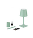 Oplaadbare LED Tafellamp Groen 4 IN 1,  3,5w, 400 Lumen, 2x 2000Mah Li-Ion batterij, CCT Switch 3000K/4000K/5000K, IP54, 2 Jaar Garantie