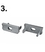 Accessoires t.b.v. Led Strip Profiel SLIM-Norman | Grijs
