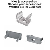 Accessoires t.b.v. Led Strip Profiel SLIM-Norman | Grijs