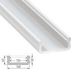 Aluminium Led Strip Profiel SLIM-Norman | WIT |  16x6,3mm | Tot 2 Meter leverbaar