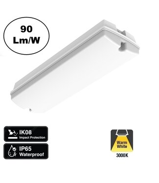 Galerij / Portiek LED verlichting 3w, 280 Lumen, 3000K Warm Wit,  IP65, 2 Jaar Garantie