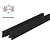 1 Fase Rail 2 wire - Zwart - Incl. Voeding en Eindkap - Tot 3 Meter leverbaar