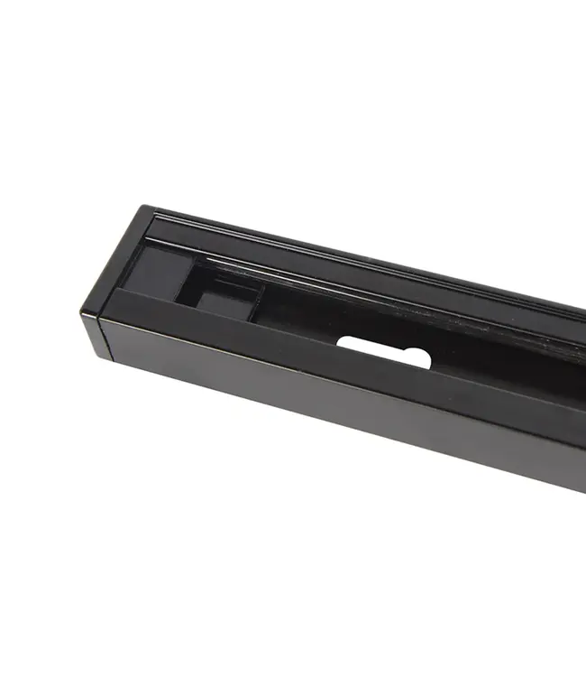 1 Fase Rail 2 wire - Zwart - Incl. Voeding en Eindkap - Tot 3 Meter leverbaar