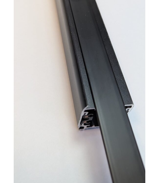 3 Fase Rail afdekstrook Zwart - 100 x 1,8cm