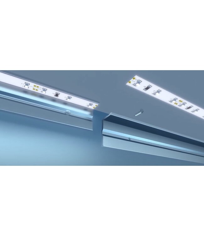 Aluminium Led Strip Profiel L-Hoek | ALU |  19,4x12,1mm | Tot 2 Meter leverbaar | Speciaal voor verlaagd plafond