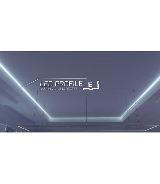 Aluminium Led Strip Profiel L-Hoek | ALU |  19,4x12,1mm | Tot 2 Meter leverbaar | Speciaal voor verlaagd plafond