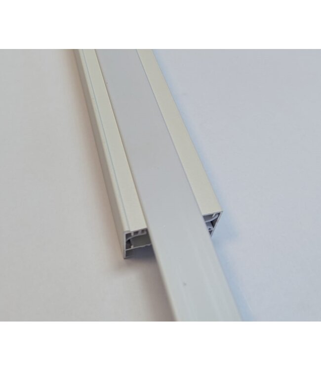 1 Fase Rail afdekstrook Wit - 100 x 1,9 cm