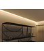 Aluminium Led Strip Profiel Stuc-DUAL | Geschikt voor Verlaagd Plafond | ALU | Tot 20mm Led Strip |  27,4x10,5mm | Tot 2 Meter leverbaar