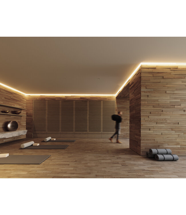 Aluminium Led Strip Profiel STUC-Norman | Geschikt voor Verlaagd Plafond | ALU |  15,6x19,6mm | Tot 2 Meter leverbaar