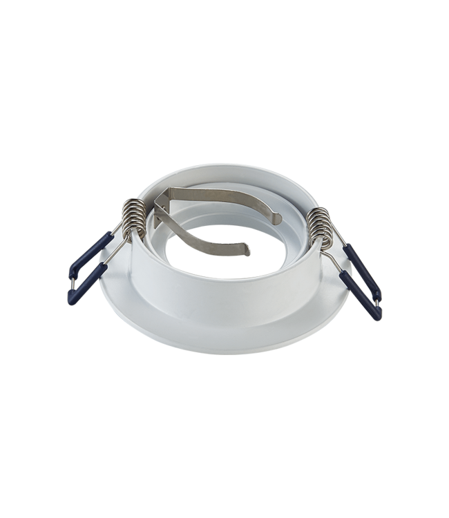 Led Spot Armatuur Wit, Verdiept, Kantelbaar, IP20, Kliksysteem. Zaagmaat 75mm