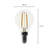 E14 Led Bollamp G45, 2 Watt, 110 Lumen, 2200K Flame, Dimbaar, 2 Jaar Garantie