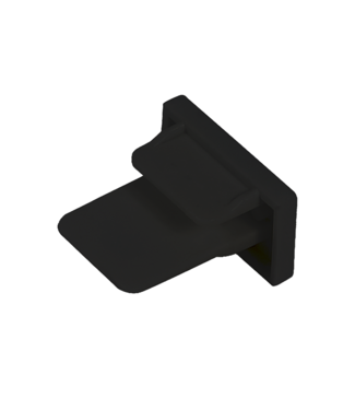 1 Fase Rail 2 wire Eindstuk Zwart