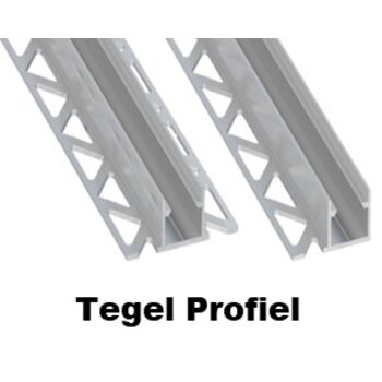 Tegel Profiel - Tot 15mm LED Strip