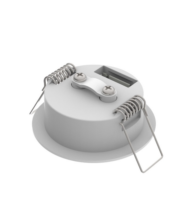 Mini LED Nood Spot/Downlighter Wit, 1,2w, 190 lumen, Ø42 mm gatmaat, Incl. Lens 360° + Gangen, 2 Jaar Garantie