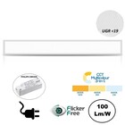 FLAT UGR19 LED Paneel 120x15cm, 10-35w, 100 Lumen/watt, Color Switch (3000/4000/6000K), Flikkervrije Philips LED Driver, Stekkerklaar, 5 Jaar Garantie