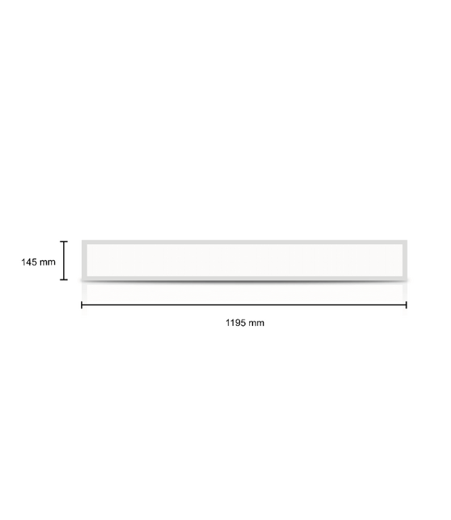 ECO UGR19 Back-Lit LED Paneel 120x15cm, 34w, 4200 Lumen (125 Lm/W), Color Switch (3000/4000/6000K), Flikkervrije LED Driver, Stekkerklaar, 3 Jaar Garantie
